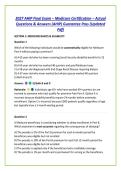 2027 AHIP Final Exam &ndash; Medicare Certification &ndash; Actual &NewLine;Questions & Answers &lpar;AHIP&rpar; Guarantee Pass &lpar;Updated &NewLine;Pdf&rpar;