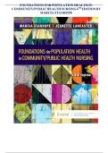 Test Bank for Foundations for Population Health in Community Public Health Nursing 6th Edition by Stanhope&NewLine;