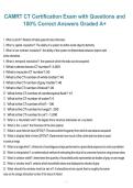 CAMRT Exam Questions and Correct Answers&comma; A&plus; Graded&comma; 2026&sol;2027 Exam Preparation Material