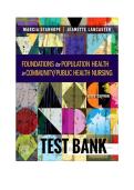 Foundations for Population Health in Community & Public Health Nursing 6th Edition Test Bank by Stanhope &vert; Questions & Answers