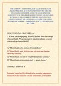 NUR 253 EXAM 1-4 MENTAL HEALTH EXAM ACTUAL EXAM 2026&sol;2027 PRACTICE QUESTIONS AND CURRENTLY UPDATED STUDY GUIDE COMPLETE ACCURATE EXAM APPROVED QUESTIONS WITH WELL ELABORATED ANSWERS AND DETAILED RATIONALES &lpar;100&percnt; CORRECT VERIFIED ANSWERS&rpar; A NEW UPDATED VER