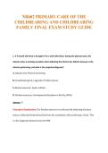 NR602 PRIMARY CARE OF THE&NewLine;CHILDBEARING AND CHILDREARING&NewLine;FAMILY FINAL EXAM STUDY GUIDE
