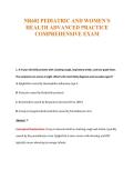 NR602 PEDIATRIC AND WOMEN&rsquo;S&NewLine;HEALTH ADVANCED PRACTICE&NewLine;COMPREHENSIVE EXAM