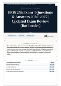 BIOS 256 Exam 3 30&plus; Questions & Answers 2026-2027 ｜ Updated Exam Review &lpar;Rationales&rpar;