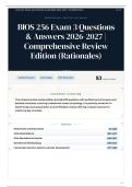 BIOS 256 Exam 3 80&plus; Questions & Answers 2026-2027 ｜ Comprehensive Review Edition &lpar;Rationales&rpar;