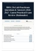 BIOS 256 Lab Practicum 90&plus; Questions & Answers 2026-2027 ｜ Latest Practical Exam Review &lpar;Rationales&rpar;