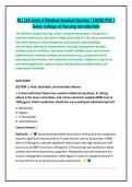 NU 155 Exam 3 Medical-Surgical Nursing I &lpar;2026&rpar; PDF &vert; &NewLine;Galen College of Nursing Introduction