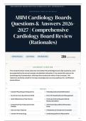 ABIM Cardiology Boards 215&plus; Questions & Answers 2026-2027 ｜ Comprehensive Cardiology Board Review &lpar;Rationales&rpar;