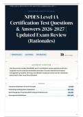 NPDES Level 1A Certification Test 50&plus; Questions & Answers 2026&sol;2027 &vert; Updated Exam Review &lpar;Rationales&rpar;