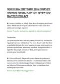 NCLEX EXAM PREP TIMBYS 2026 COMPLETE ANSWERS NURSING CONTENT REVIEW 