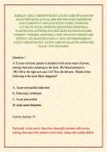BARKLEY ADULT GERONTOLOGY ACUTE CARE NP &lpar;AGACNP&rpar; EXAM TEST BANK ACTUAL 2026&sol;2027 PRACTICE QUESTIONS AND CURRENTLY UPDATED STUDY GUIDE COMPLETE ACCURATE EXAM APPROVED QUESTIONS WITH WELL ELABORATED ANSWERS AND DETAILED RATIONALES &lpar;100&percnt; CORRECT VERIFIED ANS