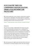 NCLEX EXAM PREP TIMBYS 2026 COMPREHENSIVE QUESTIONS SOLUTIONS GRADED A PLUS