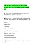 MH701 ACTUAL EXAM SCRIPT 2026&NewLine;QUESTIONS AND SOLUTIONS GRADED&NewLine;A&plus;&period;&NewLine;