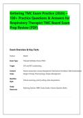 Kettering TMC Exam Practice &lpar;2026&rpar; &ndash;&NewLine;100&plus; Practice Questions & Answers for &NewLine;Respiratory Therapist TMC Board Exam &NewLine;Prep Review &lpar;PDF&rpar;