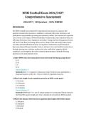 NFHS Football Exam &lpar;2026&sol;2027&rpar; &ndash; Comprehensive Assessment &vert; 100 Practice Questions with Verified Answers