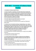NURS 6052 &ndash; Essentials of Evidence-Based &NewLine;Practice 