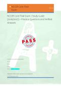 NCCER Core Final Exam 1 Study Guide &NewLine;&lpar;2026&sol;2027&rpar; &ndash; Practice Questions and Verified &NewLine;Answers 