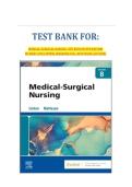 Test Bank for Medical Surgical Nursing 8th Edition &lpar;Saunders&comma; 2022&rpar; by Mary Ann Linton and Adrianne Dill&comma; Isbn no&semi; 9780323826716&comma; all 63 Chapters Covered