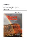 Test Bank - Conceptual Physical Science&comma; 6th Edition &lpar;Hewitt&comma; 2017&rpar;&comma; Chapter 1-28 Covered