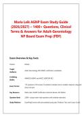 Maria Leik AGNP Exam Study Guide &NewLine;&lpar;2026&sol;2027&rpar; &ndash; 1400&plus; Questions&comma; Clinical &NewLine;Terms & Answers for Adult-Gerontology &NewLine;NP Board Exam Prep &lpar;PDF