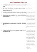 Early Childhood 206 Content Test 2026&sol;2027