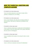 MHIC TEST PAPER FULL QUESTIONS AND&NewLine;COMPLETE ANSWERS&NewLine;
