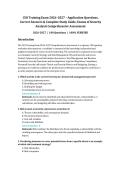 CSO Training Exam 2026&ndash;2027 &ndash; Security Analysis &vert; 100 Practice Questions with Correct Answers and Complete Study Guide