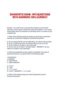 DIAGNOSTIC EXAM - NP3 QUESTIONS WITH ANSWERS 100&percnt; CORRECT