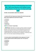 WGU D115 OA Advanced Pathophysiology Exam &lpar;Latest &NewLine;2026 &sol; 2027&rpar; Actual Questions with Detailed Answers &NewLine;and OA Readiness Practice Exam Test Bank with Study &NewLine;Guide