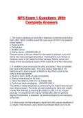 NP3 Exam 1 Questions  With Complete Answers