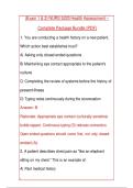 &lpar;Exam 1 & 2&rpar; NURS 5220 Health Assessment &ndash;&NewLine;Complete Package Bundle &lpar;PDF