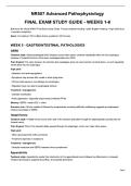 NR 507&vert; Final Exam Study Guide &vert; With complete solution&vert; Updated Rated A&plus; &vert; Chamberlain College of Nursing