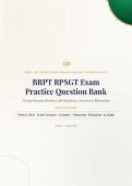 BRPT RPSGT Exam Question Bank 2026&sol;2027 with Verified Answers & Detailed Rationales&NewLine;&NewLine;
