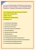 Test Bank for Microbiology with Diseases by Taxonomy&comma; &NewLine;6th Edition by Robert Bauman &vert; Latest 2026-2027 Update &NewLine;&vert; Verified A&plus; &vert; Complete 100 Questions with Rationales 