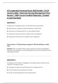 ATI Leadership Proctored Exam 2026 Bundle &vert; 8 Full Versions Q&A &vert; Next-Gen Nursing Management Final Review &vert; 100&percnt; Correct Verified Rationales &vert; Graded A&plus; Exit Test Bank