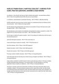 NURS 615 PHARM EXAM 1 MARYVILLE 2026&sol;2027 &vert; NURSING STUDY GUIDE&comma; PRACTICE QUESTIONS&comma; ANSWERS & EXAM REVIEW