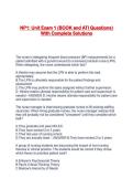 NP1&colon; Unit Exam 1 &lpar;BOOK and ATI Questions&rpar; With Complete Solutions