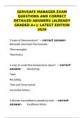 ServSafe Manager Exam Package Deal 2026&colon; Complete Study Guide&comma; Practice Tests&comma; Food Safety & Sanitation Certification Bundle