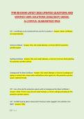 TFM 08 EXAM LATEST 2026 UPDATED QUESTIONS AND &NewLine;VERIFIED 100&percnt; SOLUTIONS &lpar;2026&sol;2027&rpar; GRADE&colon; &NewLine;A&plus;&vert;STATUS&colon; GUARANTEED PASS 