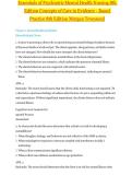 Test Bank For Essentials of Psychiatric Mental Health Nursing 8th Edition Concepts of Care in Evidence Based Practice 8th Edition Morgan Townsend &vert; 9780803676787 &vert; Chapter 1-32 &vert;All Chapters with Answers and Rationals