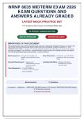NRNP 6635 Midterm Exam 2026 - 171 Questions with Answers and Detailed Rationales - Already Graded A&plus; &vert; 100&percnt; Verified Solutions