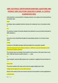 ABYC ELECTRICAL CERTIFICATION EXAM REAL QUESTIONS AND &NewLine;VERIFIED 100&percnt; SOLUTIONS &lpar;2026&sol;2027&rpar; GRADE&colon; A&plus;&vert;STATUS&colon; &NewLine;GUARANTEED PASS
