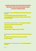 ALABAMA OTPS EXAM LATEST 2026 UPDATED QUESTIONS &NewLine;AND VERIFIED 100&percnt; SOLUTIONS &lpar;2026&sol;2027&rpar; GRADE&colon; &NewLine;A&plus;&vert;STATUS&colon; GUARANTEED PASS