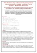 NRG 200 Pharmacology Midterm Exam 2026&sol;2027 &vert; 149 Q&A with Rationales &vert; Graded A&plus;