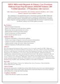 NR511 Midterm Exam 2026&sol;2027 &vert; 200 Verified Q&A with Rationales &vert; Differential Diagnosis & Primary Care Practicum