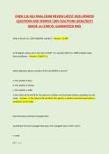 CHEM 116 ASU FINAL EXAM REVIEW LATEST 2026 UPDATED &NewLine;QUESTIONS AND VERIFIED 100&percnt; SOLUTIONS &lpar;2026&sol;2027&rpar; &NewLine;GRADE&colon; A&plus;&vert;STATUS&colon; GUARANTEED PASS 