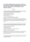 EXIT HESI COMPREHENSIVE B EVOLVE PRACTICE QUESTIONS&sol;EXIT HESI COMPREHENSIVE B EVOLVE PRACTICE QUESTIONS AND ANSWERS LATEST 2026&sol;2027 UPDATE