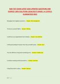 NAB TEST EXAM LATEST 2026 UPDATED QUESTIONS AND &NewLine;VERIFIED 100&percnt; SOLUTIONS &lpar;2026&sol;2027&rpar; GRADE&colon; A&plus;&vert;STATUS&colon; &NewLine;GUARANTEED PASS