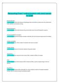 Pharmacology 2026&sol;2027 &ndash; Exam 1 Verified Questions with Correct Answers &vert; A&plus; Grade Study Guide