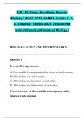 BIO 150 Exam Questions General &NewLine;Biology I REAL TEST BANKS Exams 1&comma; 2&comma; &NewLine;& 3 Newest Edition 2026 Version Pdf &NewLine;Instant Download General Biology I 
